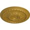 Ekena Millwork Oslo Ceiling Medallion (Fits Canopies up to 7 5/8"), Hand-Painted Pharaohs Gold, 38 3/8"OD x 2 7/8"P CM38OSPGS - alternate 2